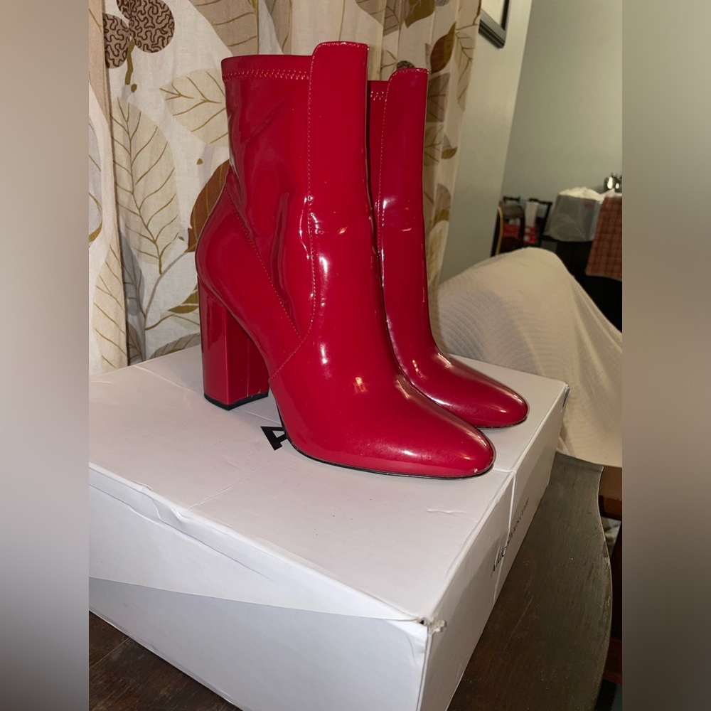 Aurella Aldo Boots In Red - Picture 4 of 7